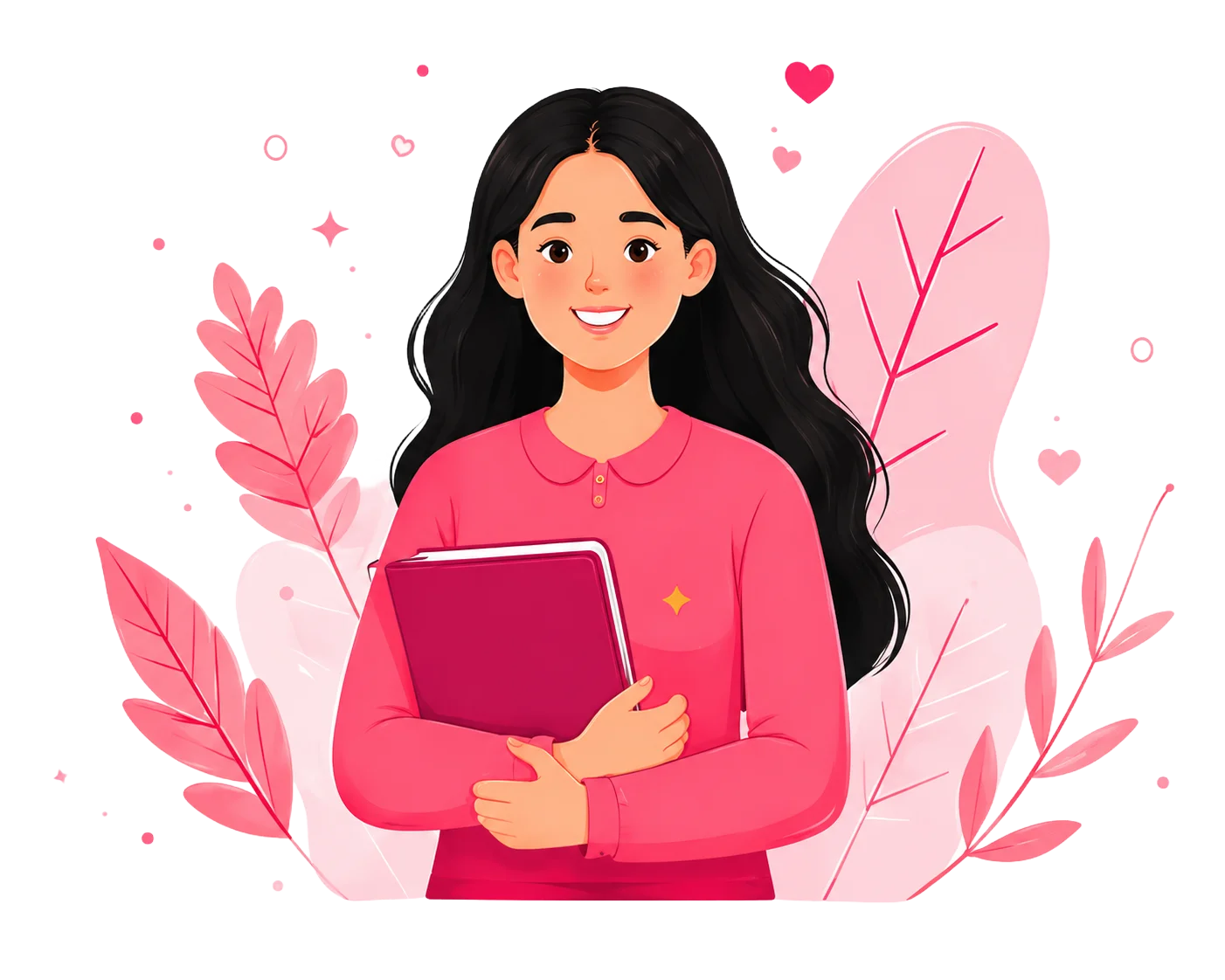 Cheerful Women Illustration